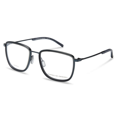 Porsche P8365 Blue Square Eyeglasses for Men, Acetate frame