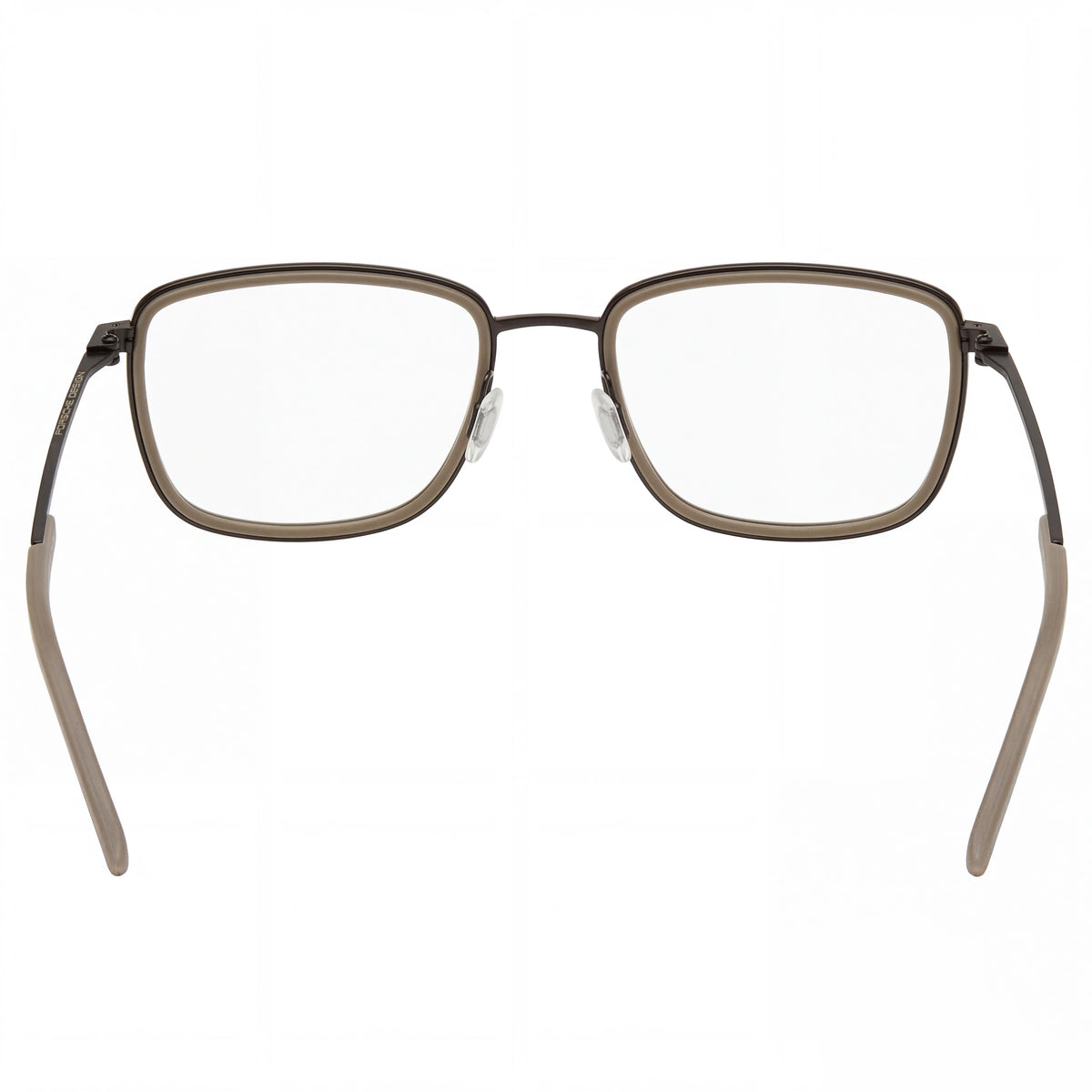 Gafas graduadas rectangulares para hombre Porsche P8365 gris oscuro y beige, 53 mm, Photo 2