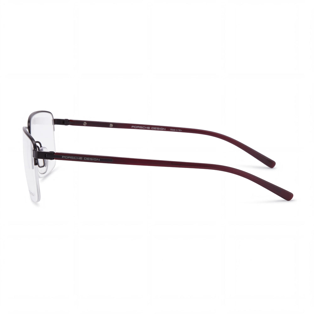 Porsche P8399 Rectangle Eyeglasses for Men — front view, Metal