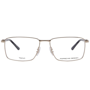 Porsche P8729 Rectangle Eyeglasses for Women — front view, Titanium