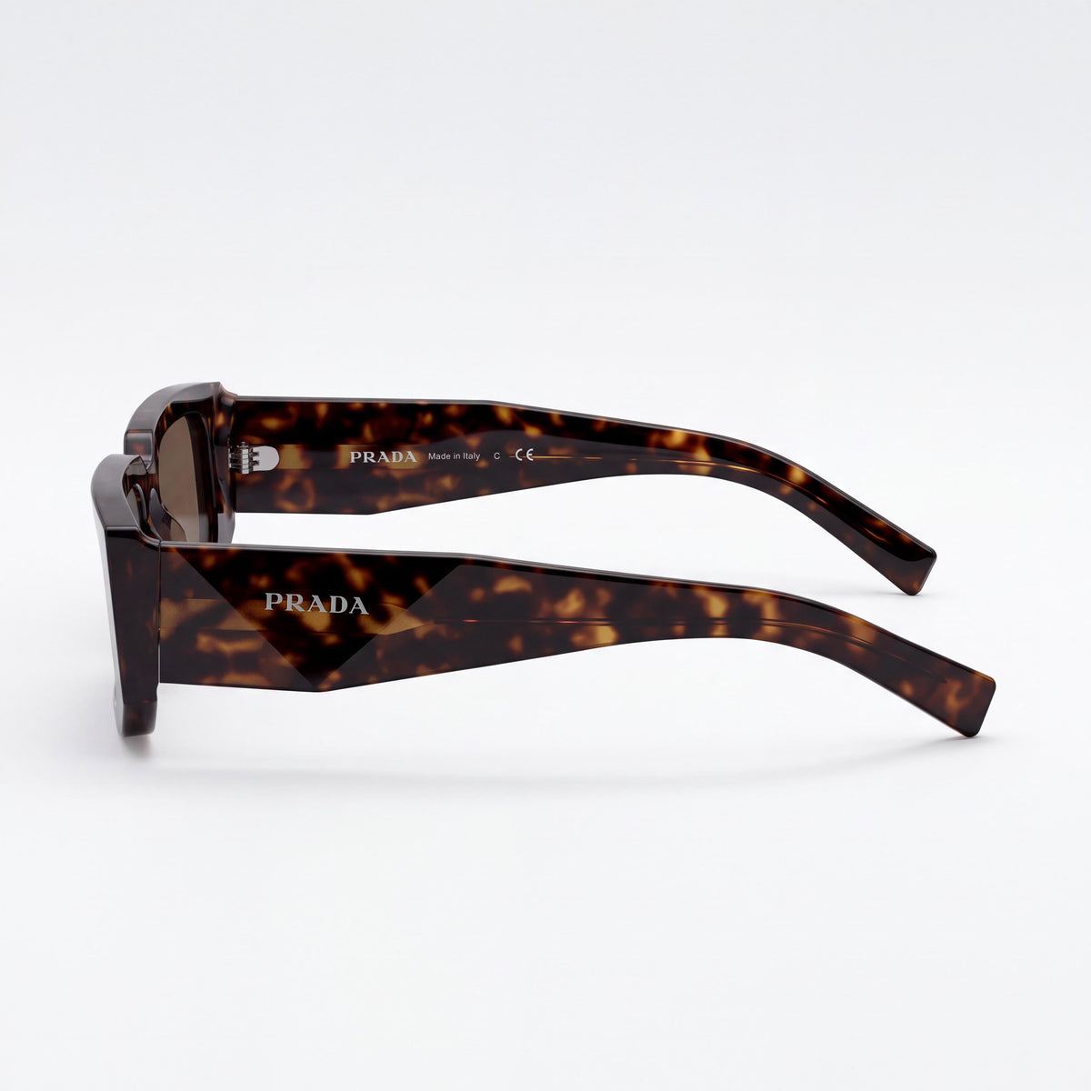 Gafas de sol Prada 06YS para hombre con montura carey y lentes de policarbonato no polarizadas en marrón oscuro de 53 mm, Photo 2