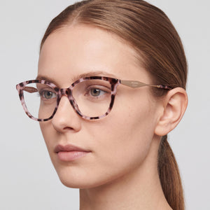 Prada 0pr 02zv Square Eyeglasses Unisex — side view, Multi-coloured Plastic temples
