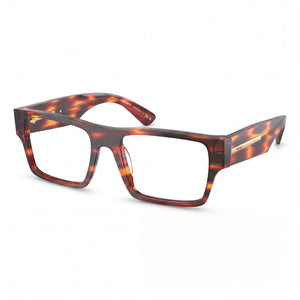 Prada 0PR A08V Havana Rectangle Eyeglasses for Men