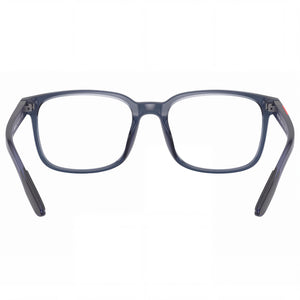 Prada 0PS 05MV Rectangle Eyeglasses Men — side view, Blue Plastic temples