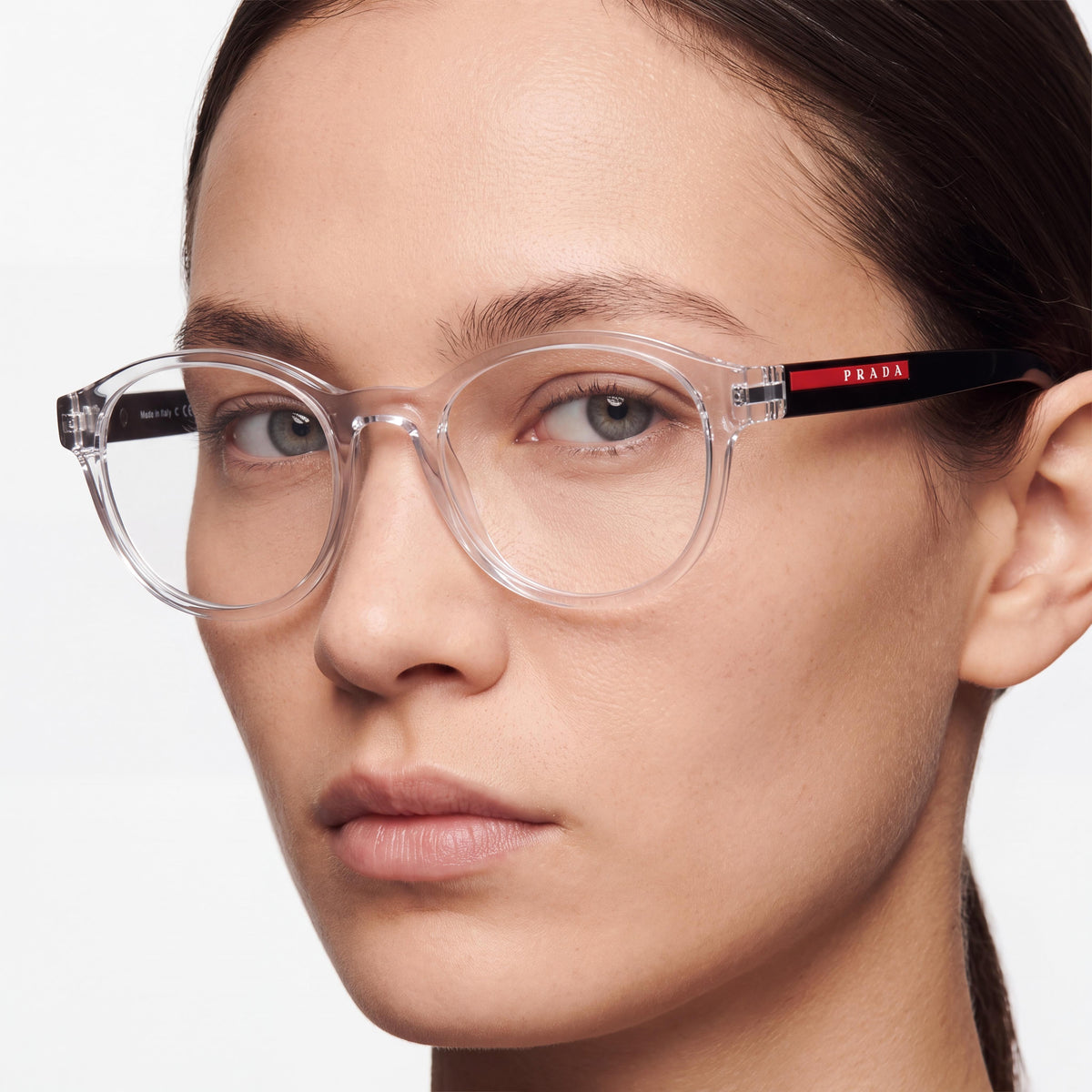 Gafas unisex Prada 0PS 07PV 53 2AZ1O1 multicolores con lentes de demostración transparentes, listas para graduar, Photo 3