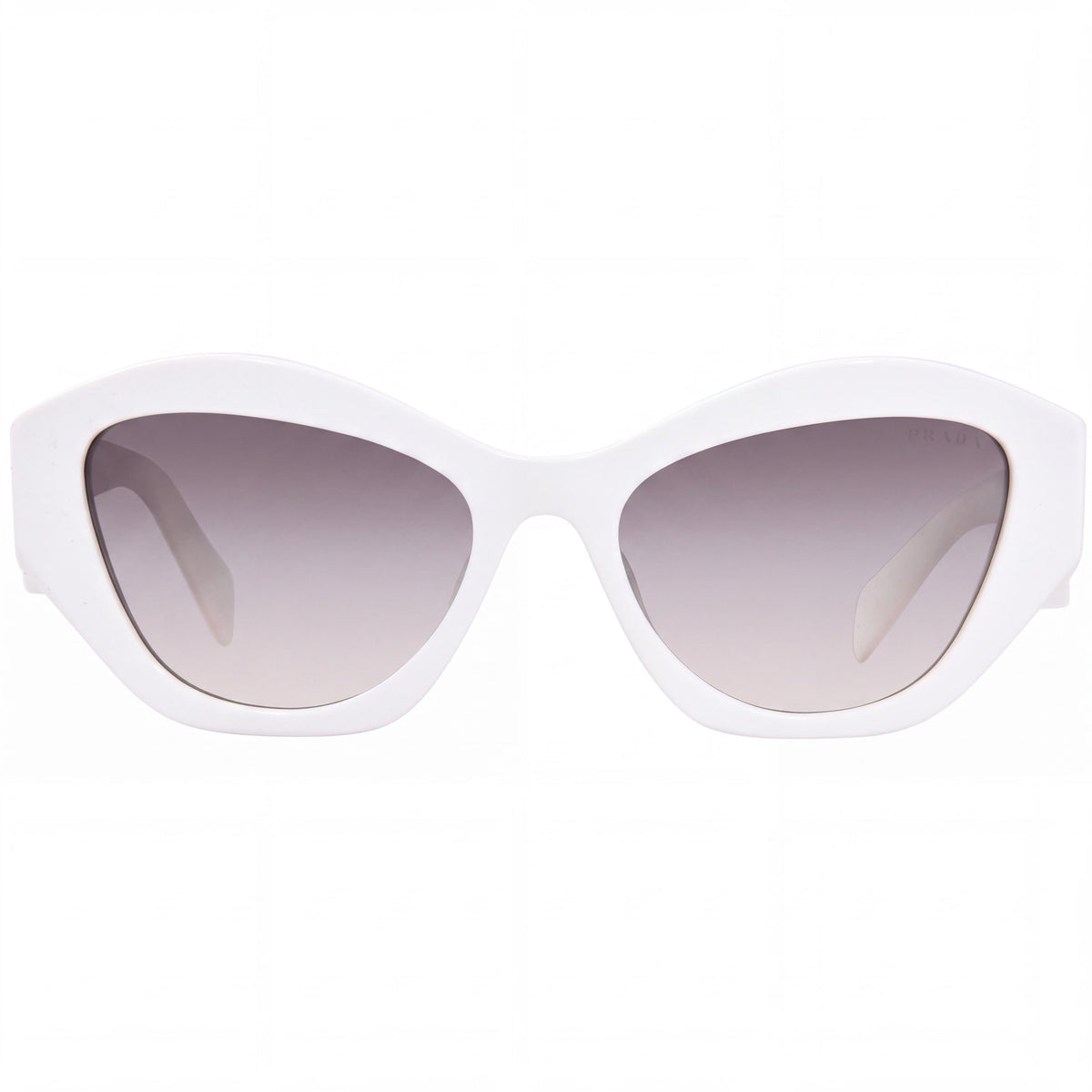 Gafas de sol Prada para mujer 142130 Pr 7ysf, montura de plástico blanca, lentes degradadas en gris con protección UV, 55-18-145, Photo 2