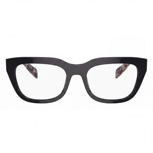 Prada A06V Rectangle Eyeglasses for Unisex — front view, Black