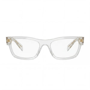 Prada Classic Luxury Rectangle Eyeglasses Unisex — front view, frame
