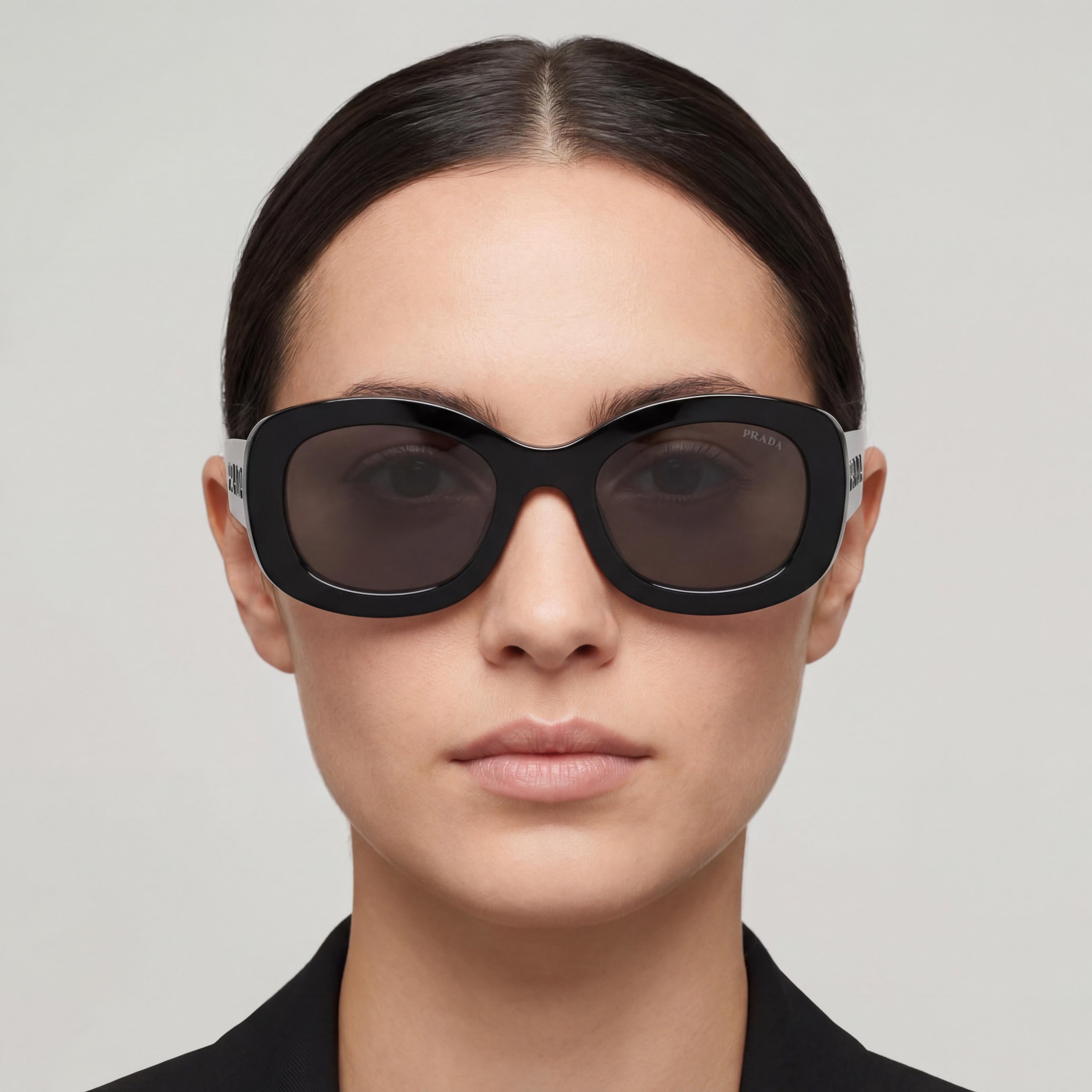 Gafas de sol redondas Prada Modern multicolores para mujer, 54 mm, Photo 4