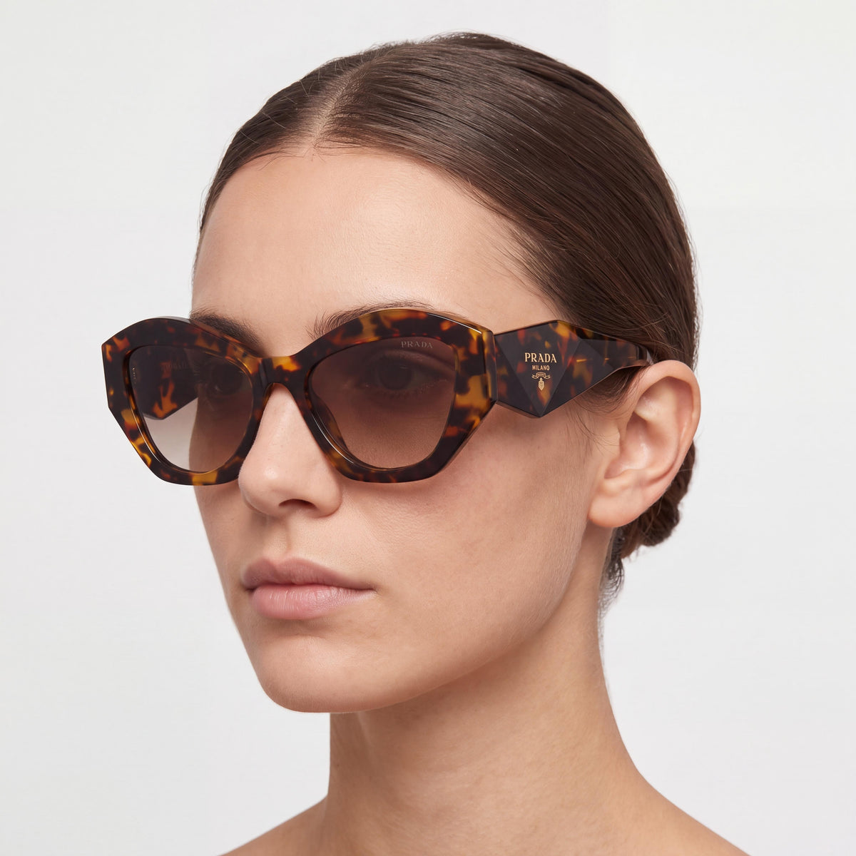 Prada Pr 07ys Havana Cat Eye Sunglasses for Women, 53mm, Photo 4
