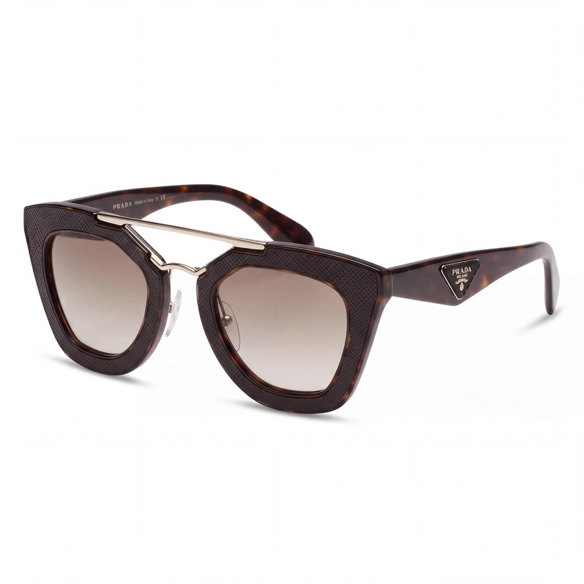 Prada Pr 14ss Ornate Havana Cat Eye Sunglasses Unisex, 49mm, Photo 1