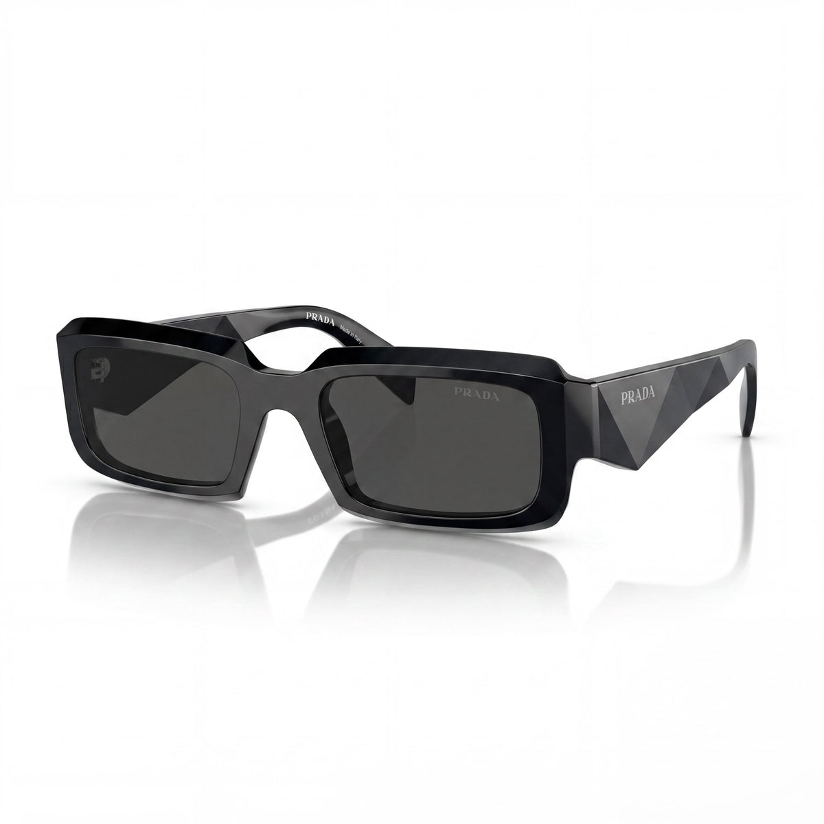 Prada PR 27ZS Black Rectangle Sunglasses Unisex, 54mm, Photo 1