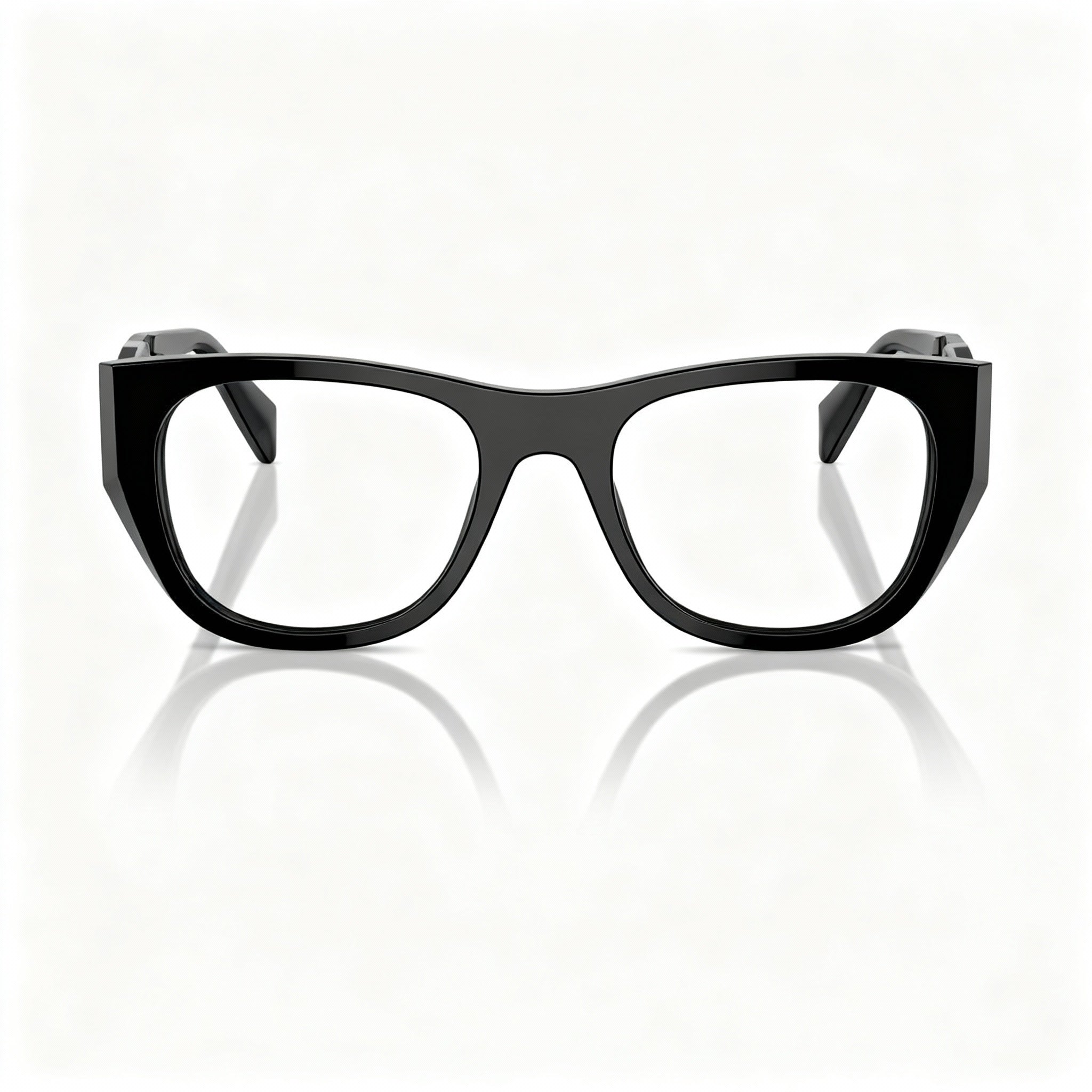 Gafas rectangulares unisex Prada PR A18V negras, 52 mm, Photo 2