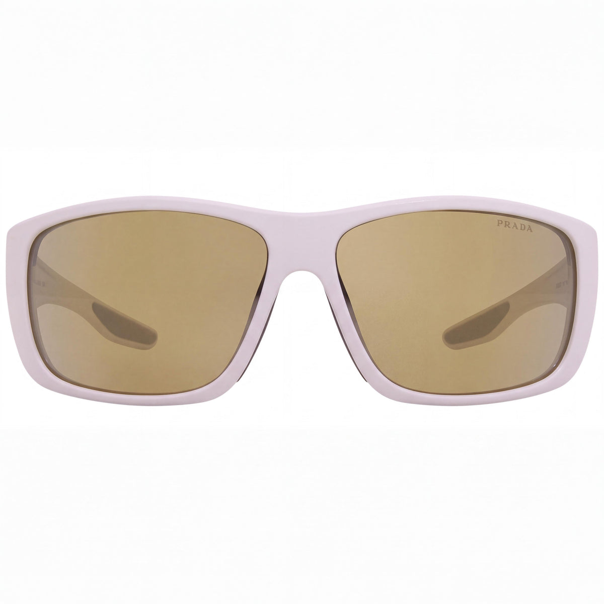 Prada PS 04VS White Demishiny Rectangle Sunglasses for Men, 66mm, Photo 2