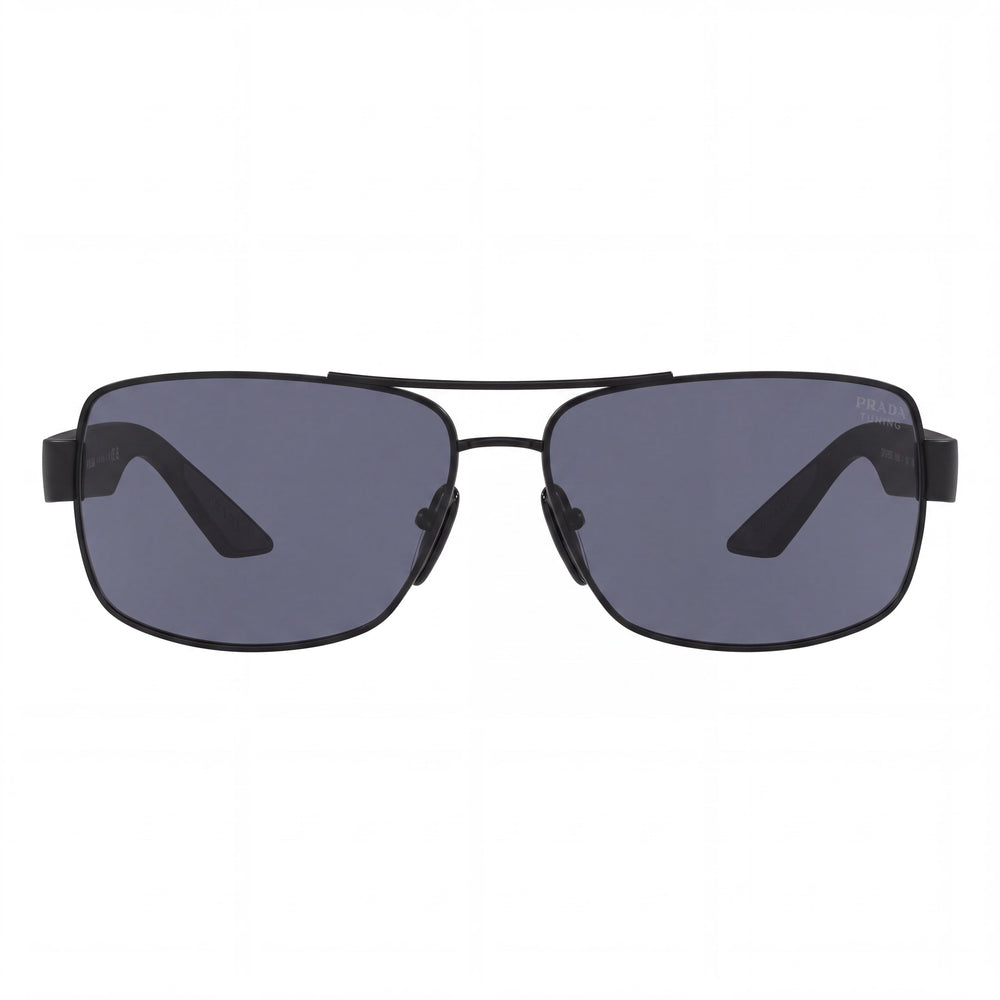 Prada Ps 50zs 1bo09r Aviator Sunglasses for Men — front view, Metal frame