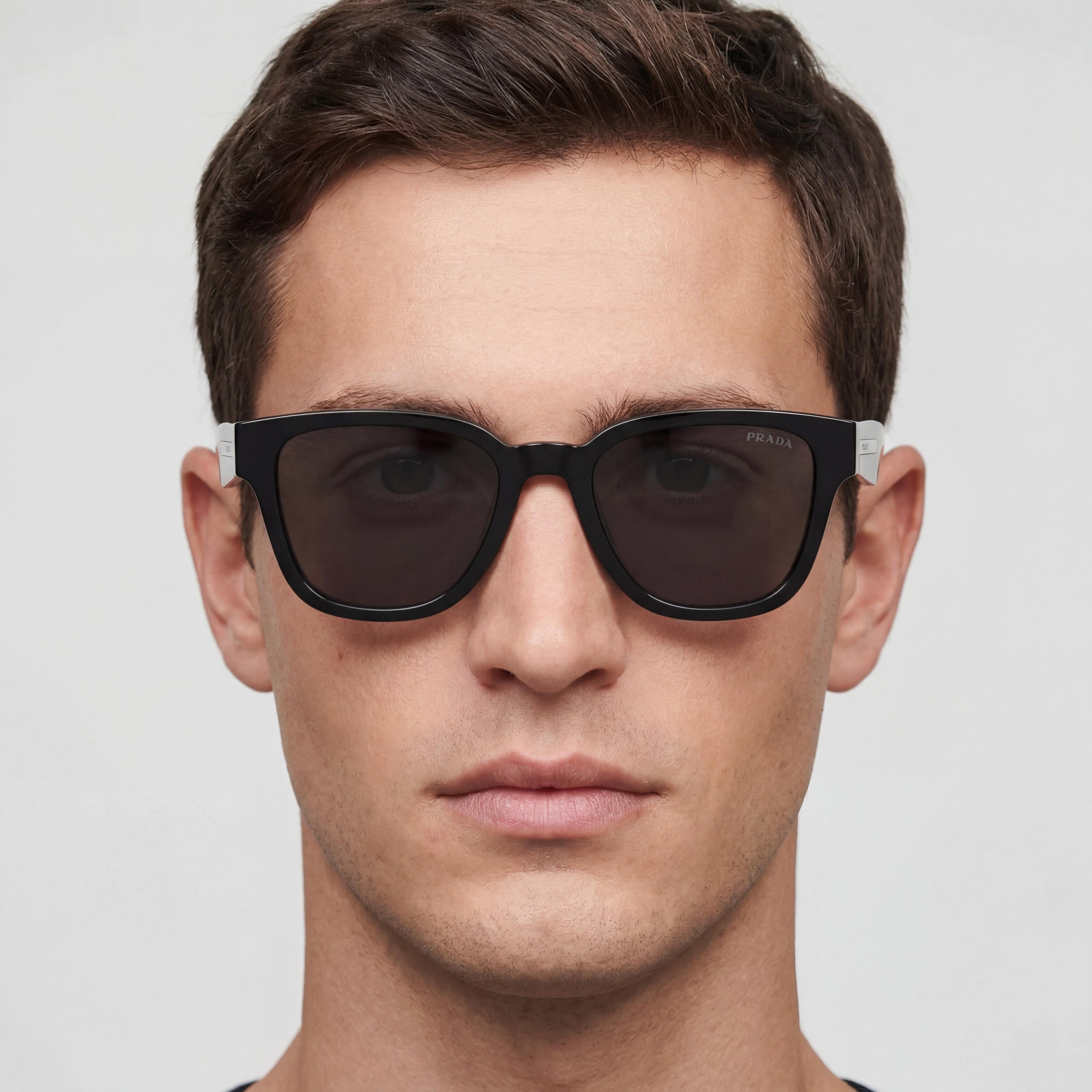 Prada Sports Black Rectangle Sunglasses for Men, Photo 4