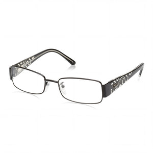 Pucci Black Rectangle Eyeglasses for Women, clear demo lenses