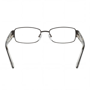 Pucci Rectangle Eyeglasses Women — side view, Black temples detail