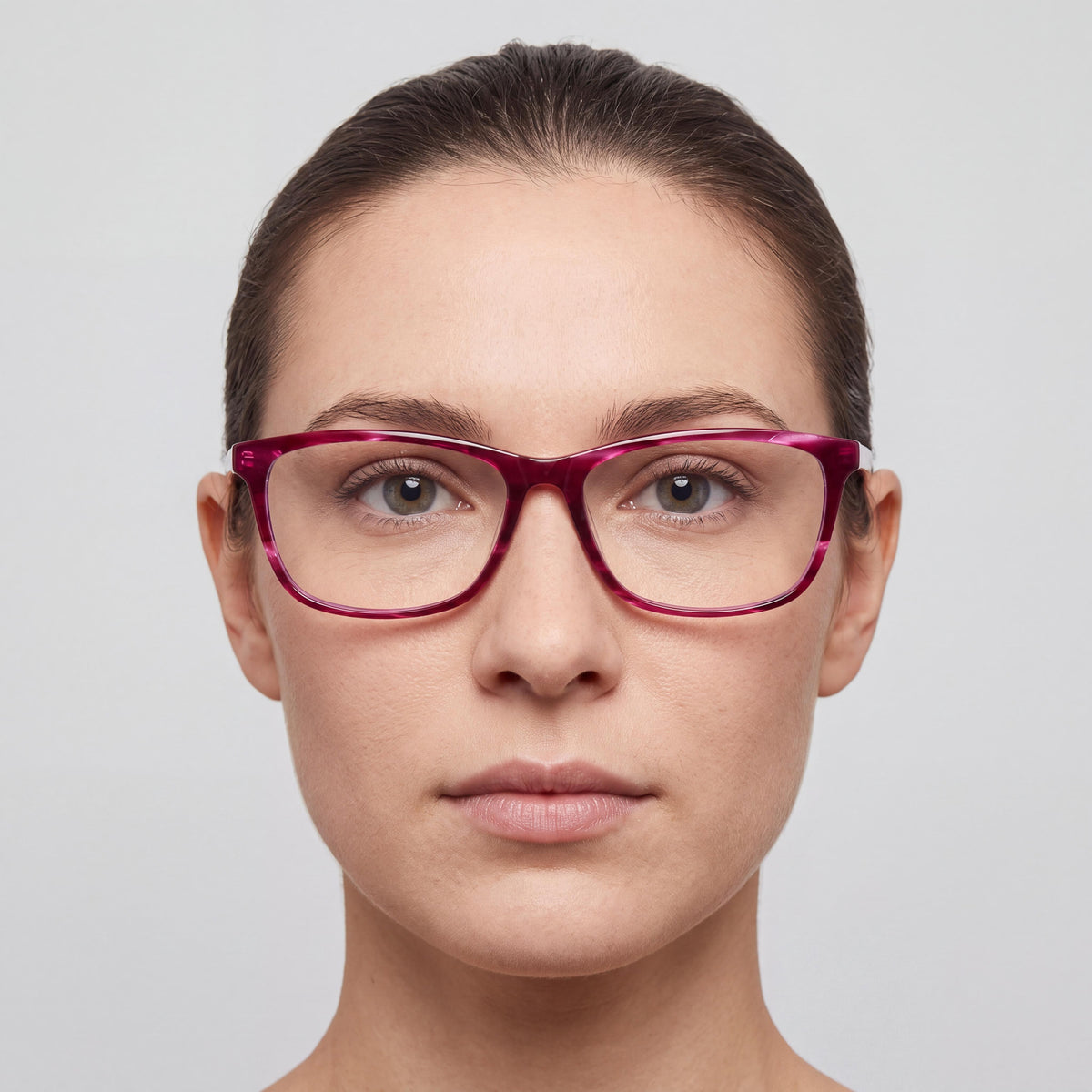 Puma Havana Transparent Rectangle Eyeglasses Unisex, 56mm, Photo 4
