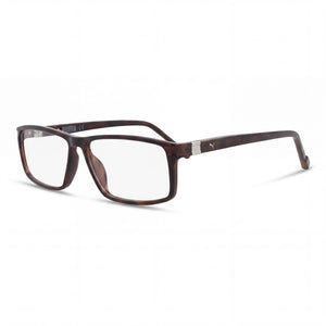 Puma PE0071O Havana Rectangle Eyeglasses for Women, Plastic frame