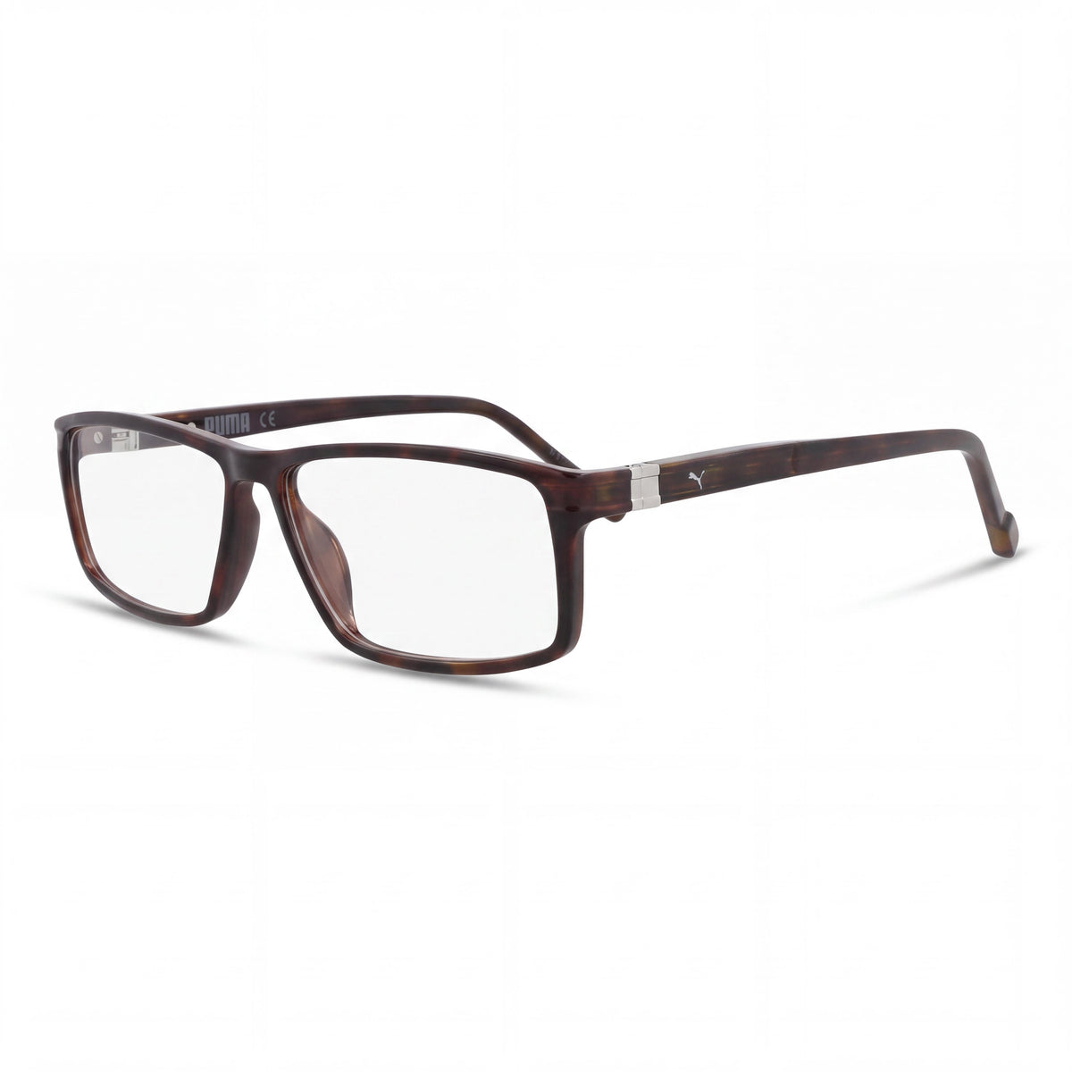 Gafas graduadas Puma PE0071O Havana Transparent cuadradas para mujer, 53 mm, Photo 1