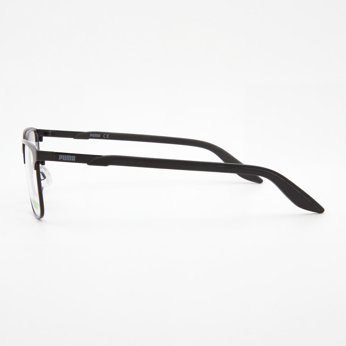 Gafas graduables para hombre PUMA PE0153OI-30010936-001 cuadradas/rectangulares de metal, color negro transparente, 52-16-145mm, Photo 2