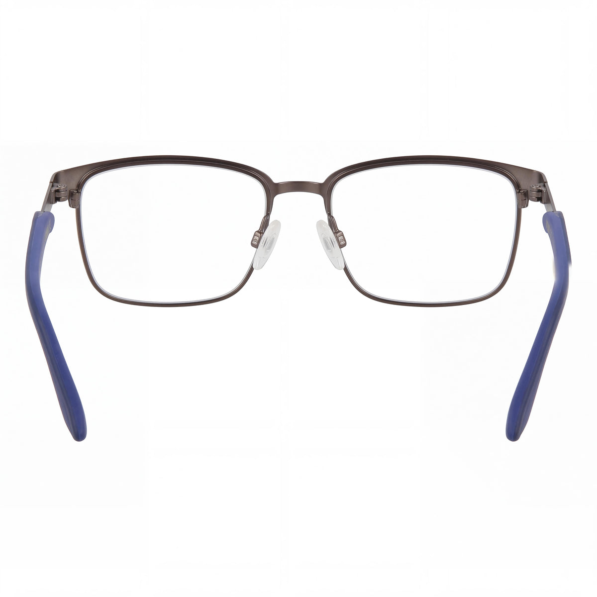 Montura óptica para hombre PUMA cuadrada/rectangular de metal azul rutenio transparente 52 mm, Photo 4