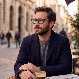 Puma Pj0070oa Rectangle Eyeglasses for Men — interior view, Composite demo lenses