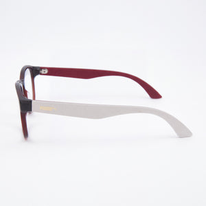 Puma PU0043O-30000318-006 Round Eyeglasses Unisex — front view, Plastic