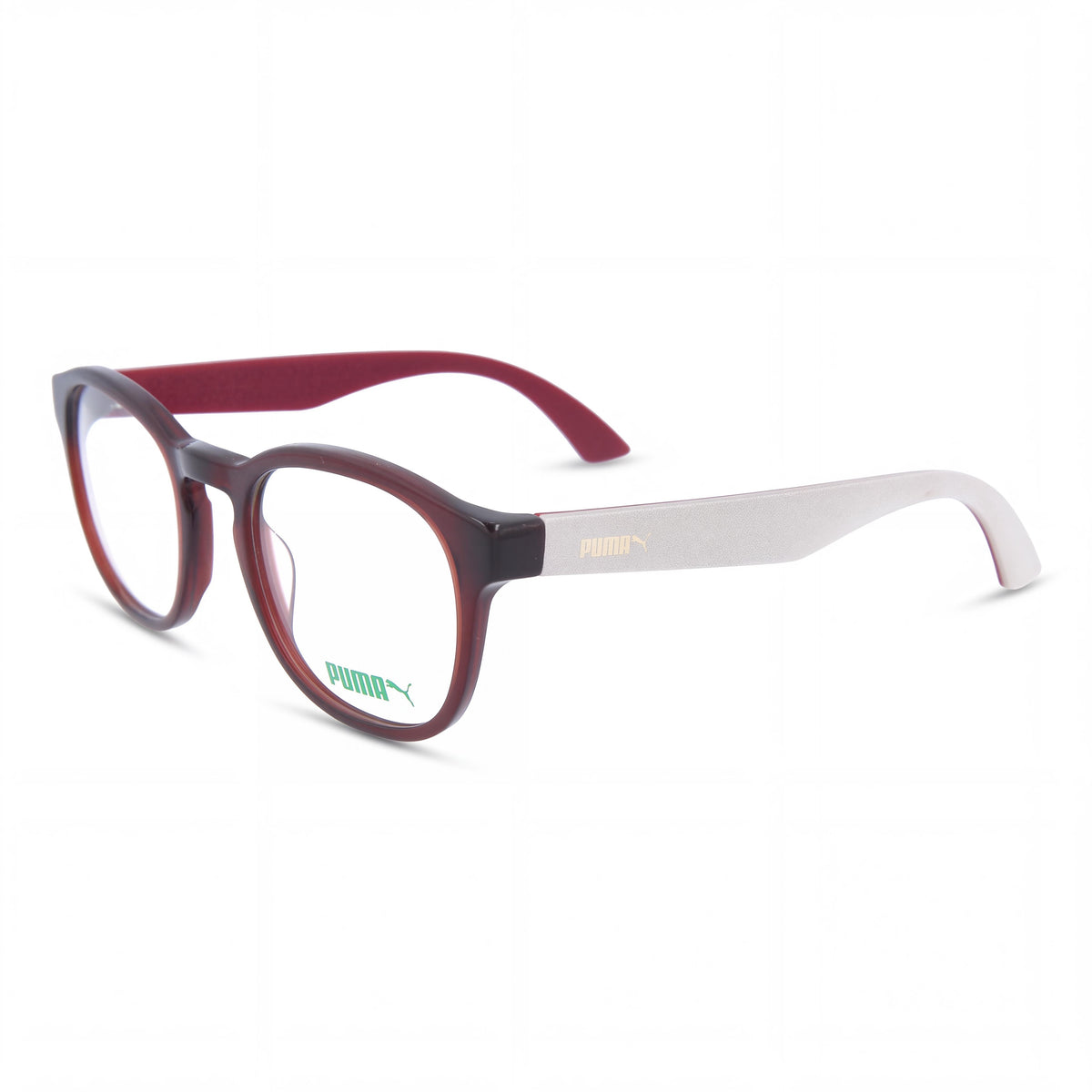 Puma PU0043O-30000318-006 Silver Round Eyeglasses Unisex, 49mm, Photo 1