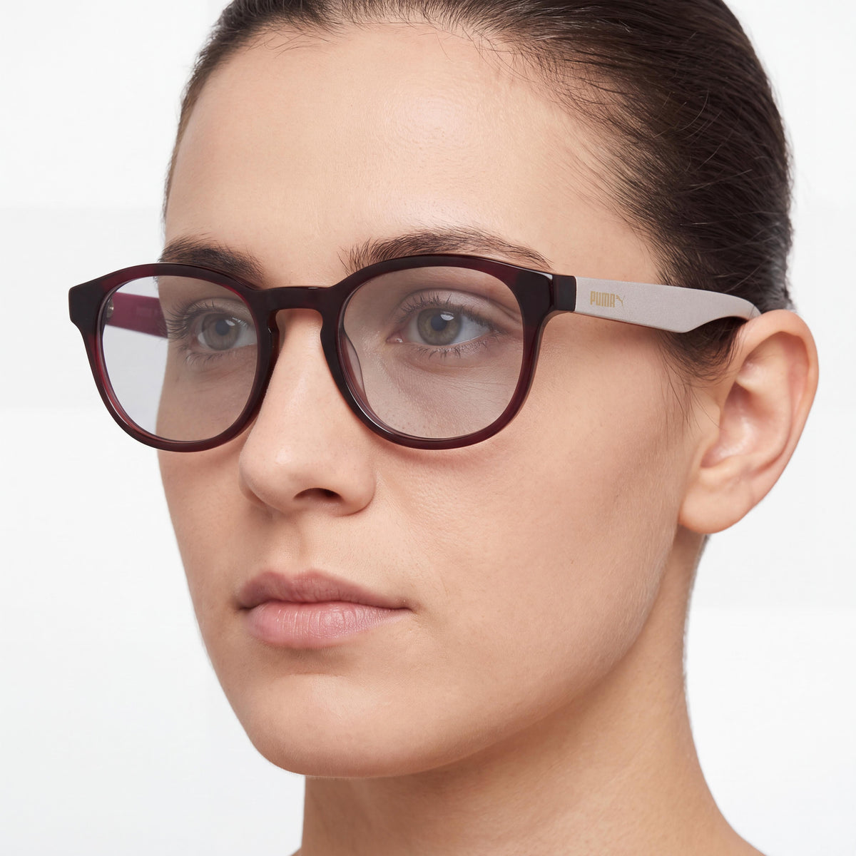 Puma PU0043O-30000318-006 Silver Round Eyeglasses Unisex, 49mm, Photo 4