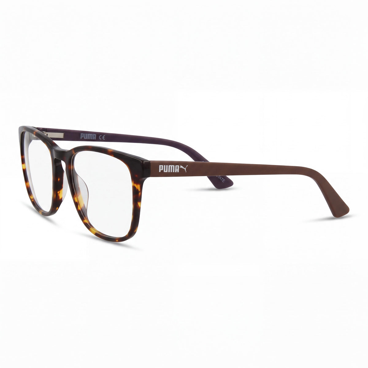 Puma PU0077O-002 Havana Rectangle Eyeglasses for Women, Photo 1