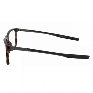 Puma Pu0235o-004 Rectangle Eyeglasses Men — side view, Havana Metal temples