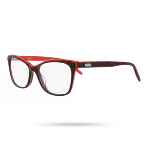 Puma PU0240O-30007478-003-20360-NS Black Cat Eye Eyeglasses for Women, Plastic frame