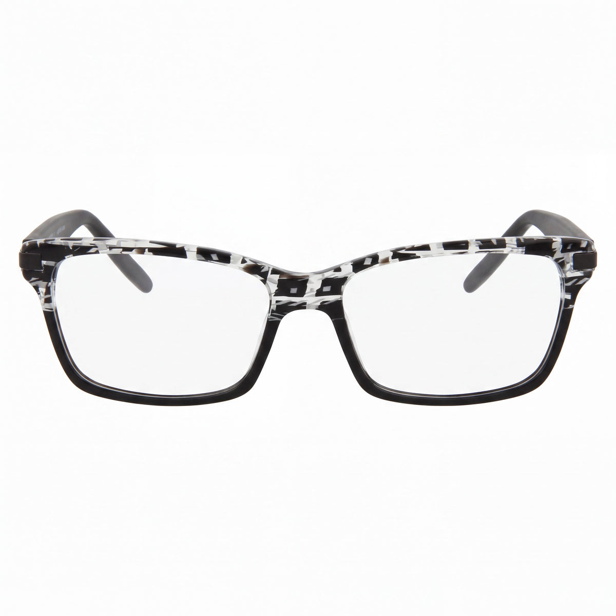 Monturas ópticas PUMA de plástico tipo ojo de gato para mujer, habana negro transparente, 53 mm, Photo 2