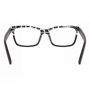 Puma PU0263O Cat Eye Eyeglasses Women — side view, Black Plastic temples