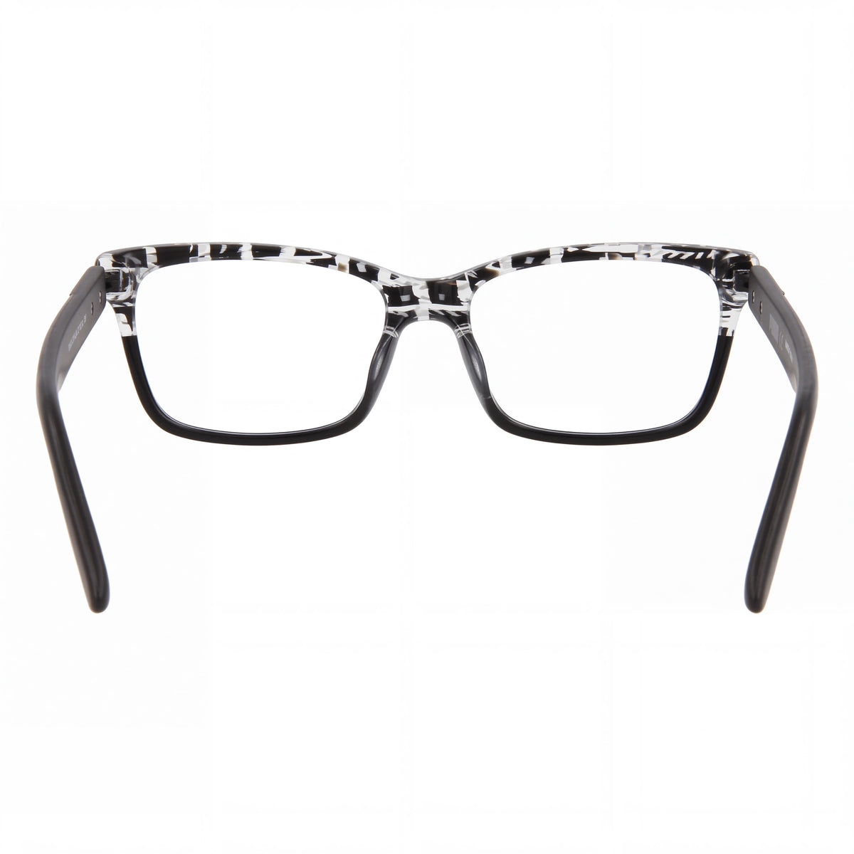 Monturas ópticas PUMA de plástico tipo ojo de gato para mujer, habana negro transparente, 53 mm, Photo 3