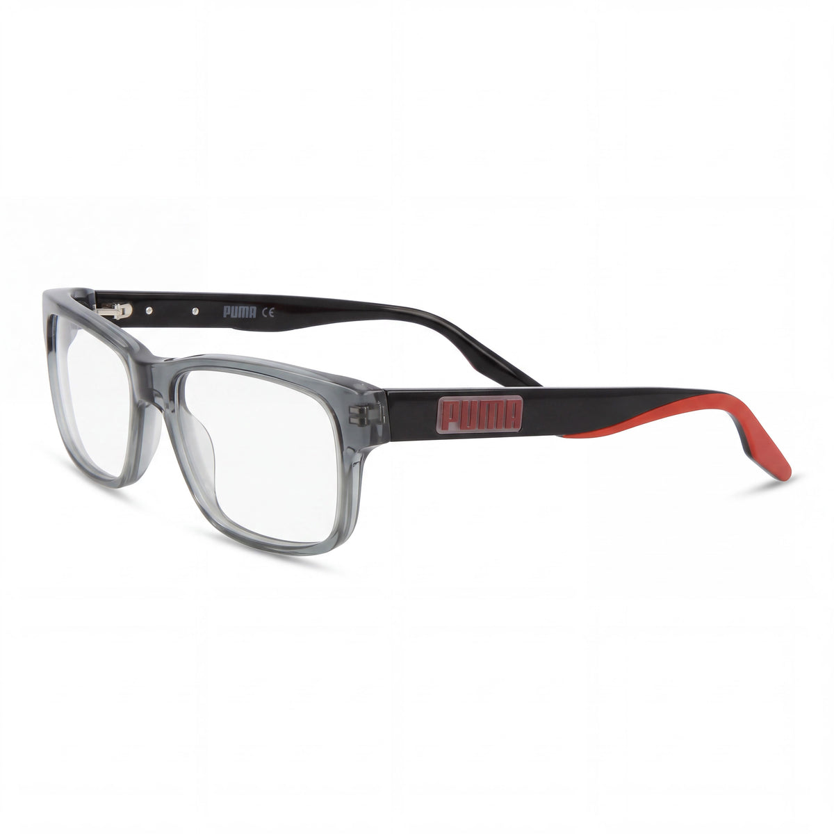 Gafas unisex PUMA Pu0306o con estilo moderno, montura de plástico gris y lentes de demostración 56-14-145, Photo 1