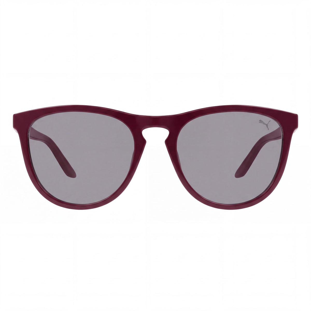 Gafas de sol PUMA 0345S para mujer, montura de inyección casual, color burdeos y gris, lentes de inyección de 54 mm no polarizadas, Photo 2