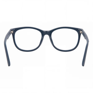 Puma PU0390O-30013297-002 Rectangle Eyeglasses Women — side view, Blue Plastic temples