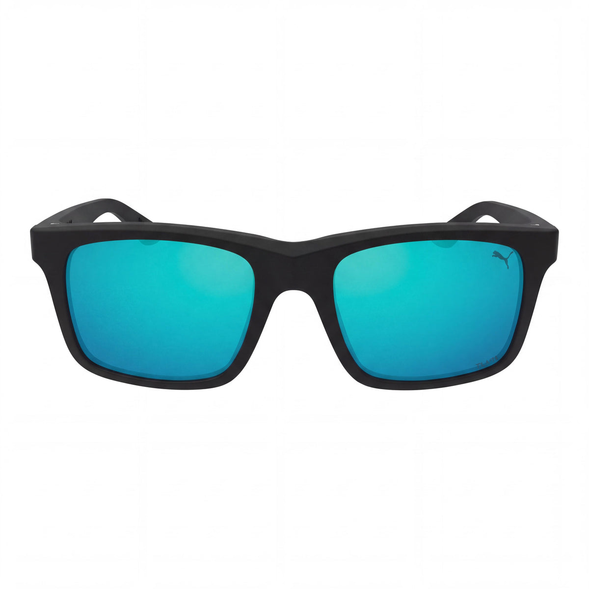 Puma PU0402S Black-Black-Blue Rectangle Sunglasses for Men, 55mm, Photo 2
