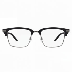 Puma Pu0411o Square Eyeglasses Unisex — front view, Stainless Steel