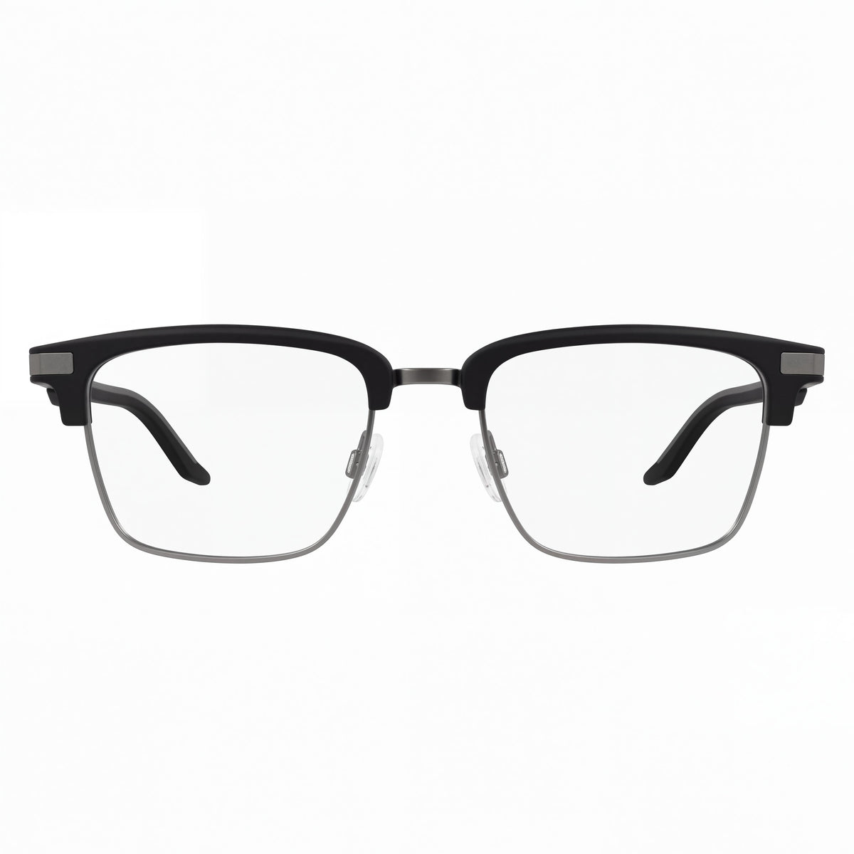 Gafas unisex PUMA Pu0411o de montura clásica de acero inoxidable, color negro, transparente y gris plomo, 52 mm, Photo 2