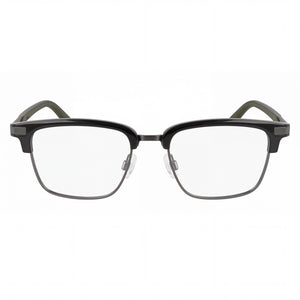 Puma Pu0411o Square Eyeglasses Unisex — front view, Stainless Steel