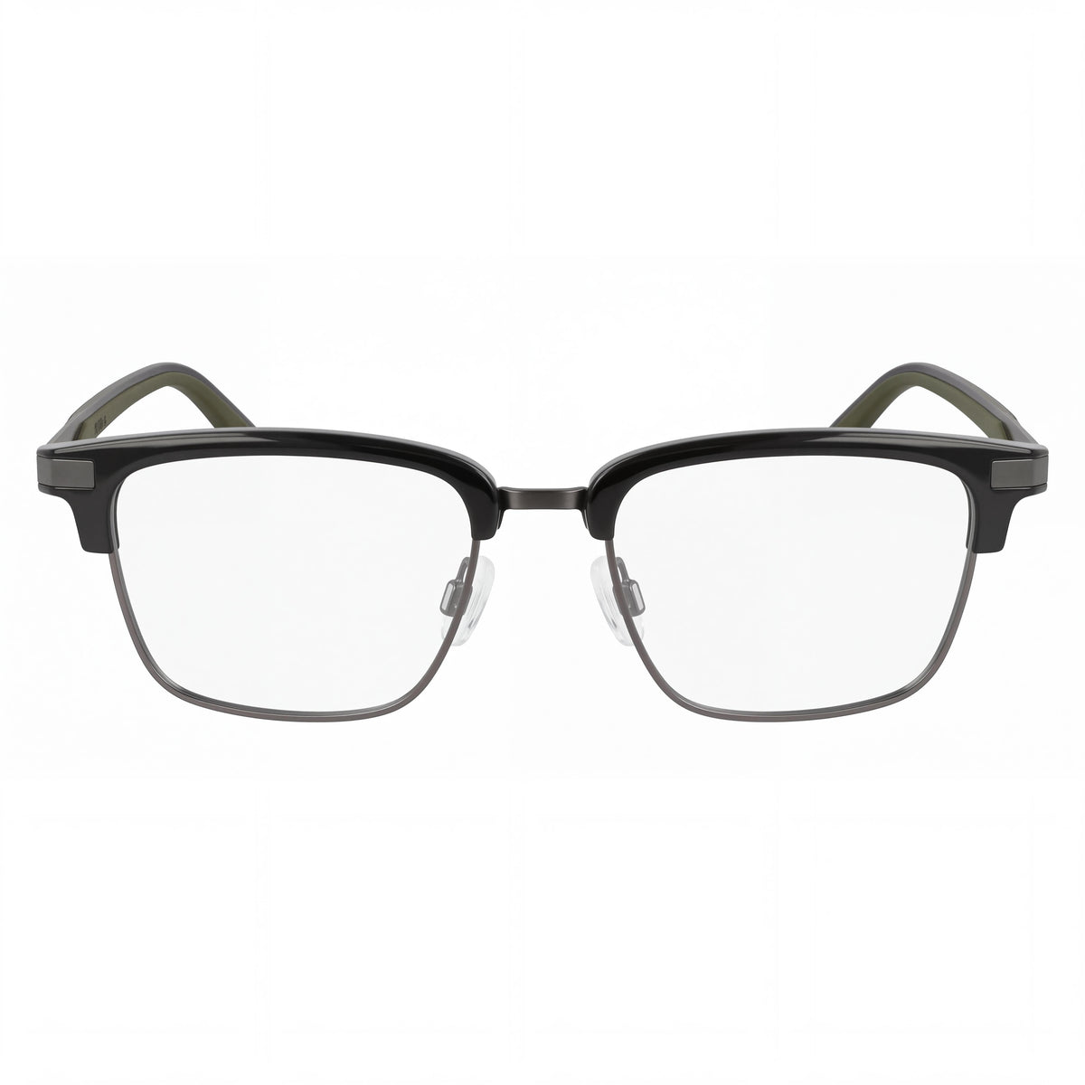 Gafas graduadas unisex PUMA Pu0411o clásicas de acero inoxidable, color verde, transparente y gris plomo, 52-18-145, Photo 2