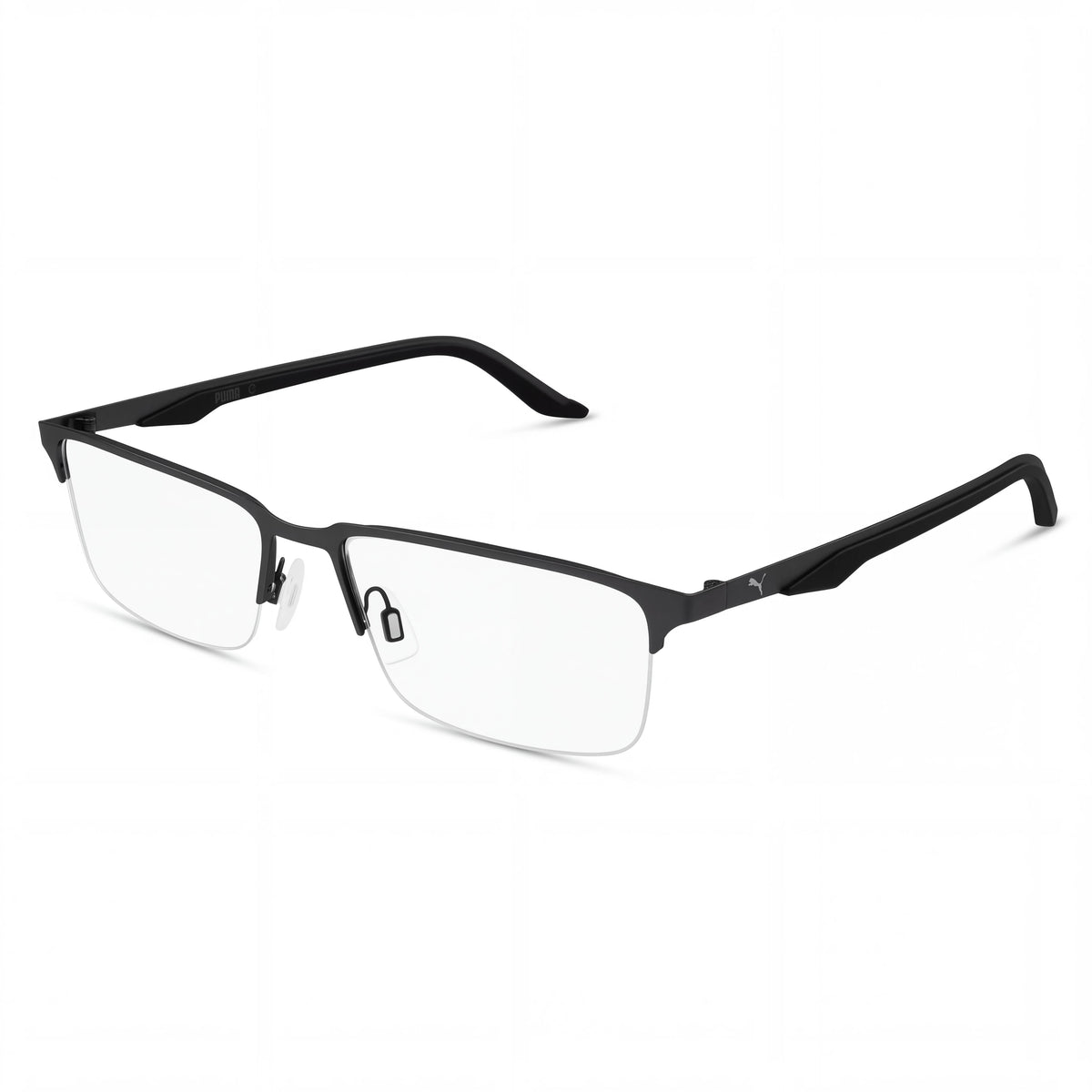 Gafas graduadas PUMA Pu0413o-001 unisex de acetato transparente negro, lente de 56 mm, puente de 17 mm, varilla de 145 mm, Photo 1
