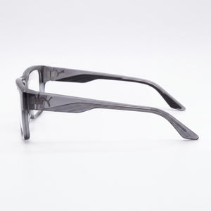 Puma Pu0446o-003 Rectangle Eyeglasses Men — side view, Gray Acetate temples
