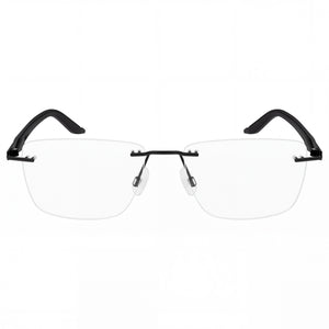Puma Pu0455o Rectangle Eyeglasses for Unisex — front view, Stainless Steel
