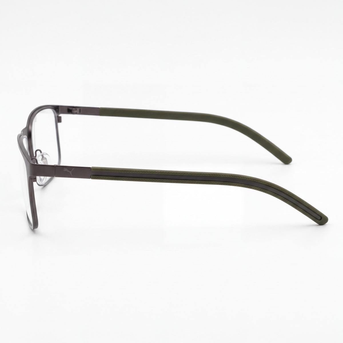 PUMA Pu0512o-005 Unisex Silver Rectangle Eyeglasses, 58mm, Photo 2