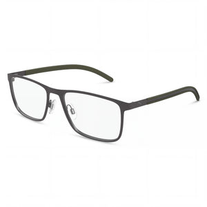 Puma Pu0512o-005 Silver Rectangle Eyeglasses Unisex, Acetate frame